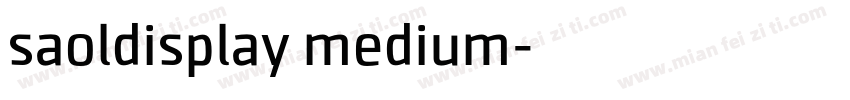 saoldisplay medium字体转换